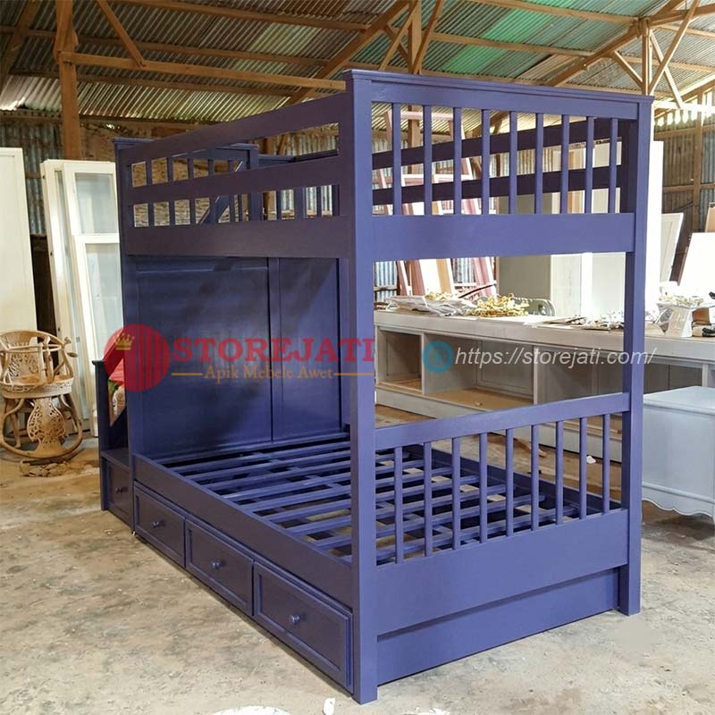 model tempat tidur anak susun minimalis