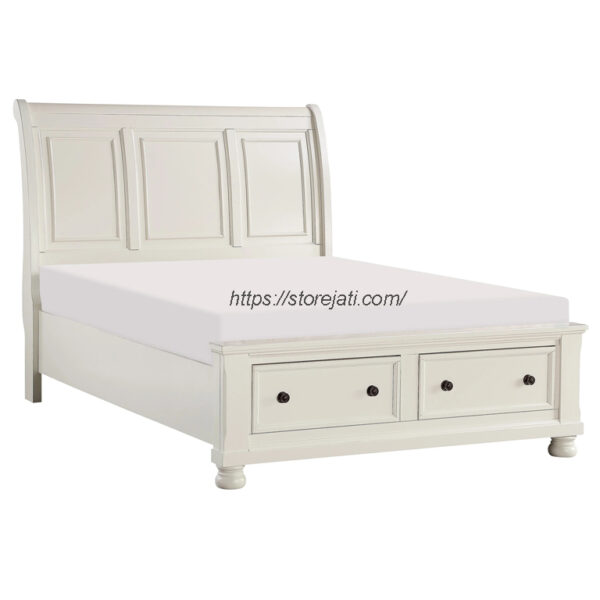 harga tempat tidur minimalis warna putih
