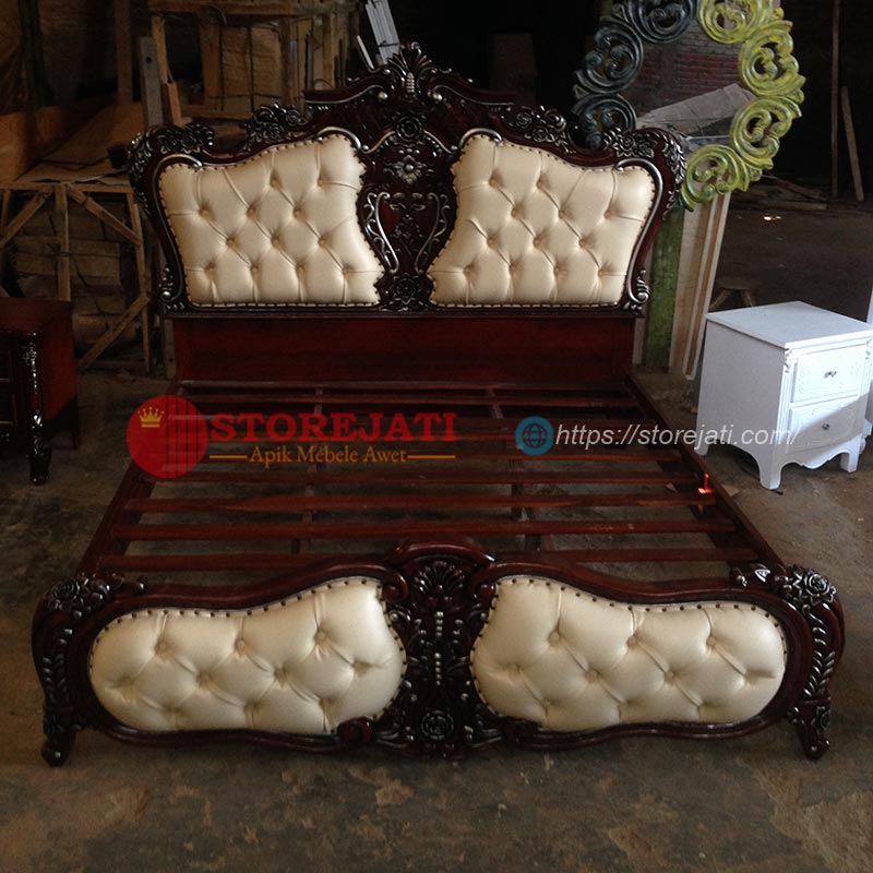 model tempat tidur mewah ukir jepara