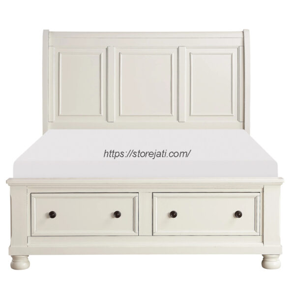 model tempat tidur minimalis warna putih