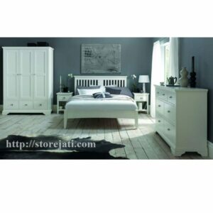 set kamar tidur minimalis putih