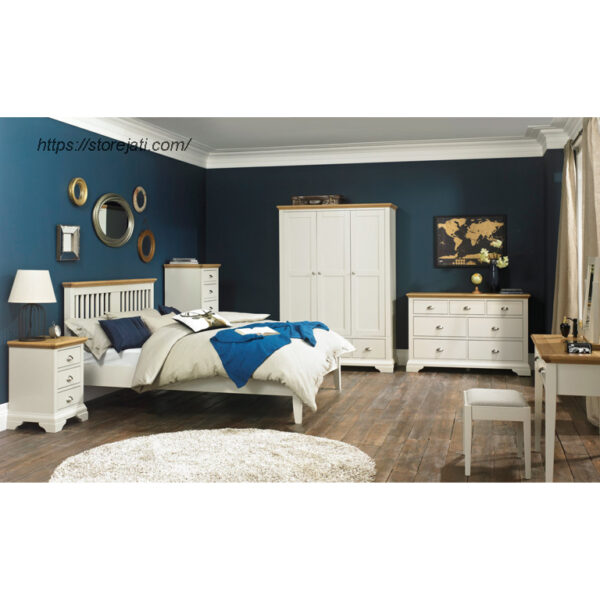 set kamar tidur minimalis putih