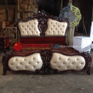 tempat tidur mewah ukir jepara