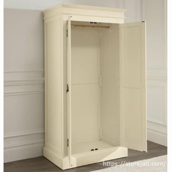 desain lemari pakaian gantung minimalis 2 pintu