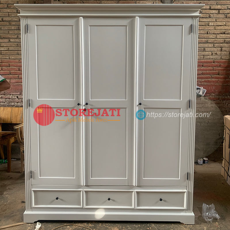 lemari pakaian minimalis 3 pintu