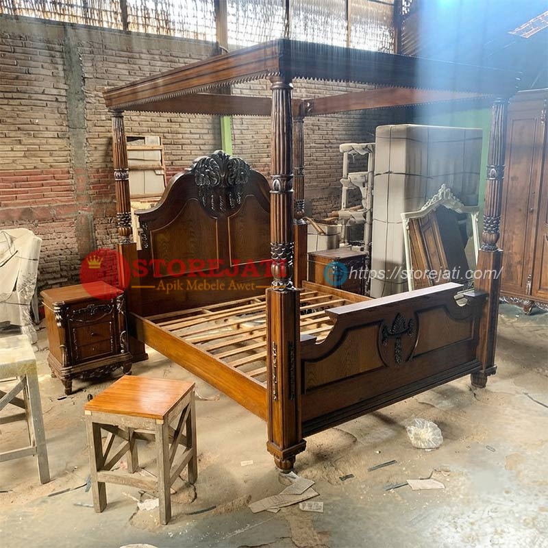 model kamar set pengantin jati jepara