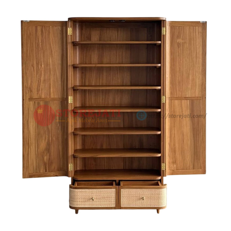 model lemari pakaian 2 pintu minimalis