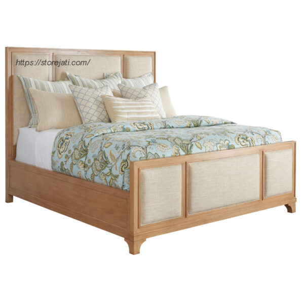 model tempat tidur kayu jati minimalis modern