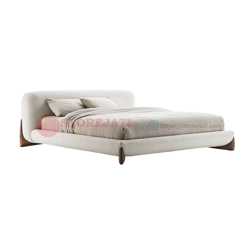 tempat tidur jati minimalis modern