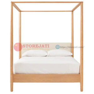 tempat tidur kanopi jepara klasik