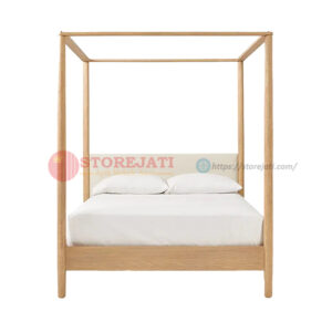 tempat tidur kanopi jepara klasik