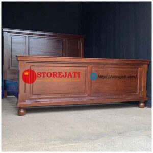 tempat tidur kayu jati minimalis terbaru