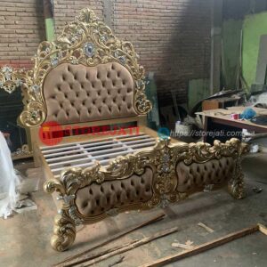 tempat tidur ukir jepara mewah