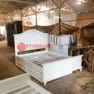 tempat tidur elegan minimalis
