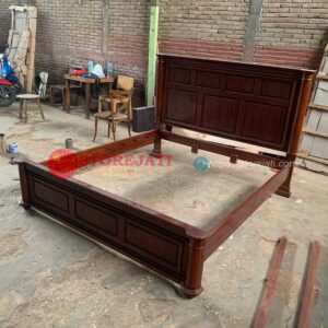 tempat tidur minimalis kayu
