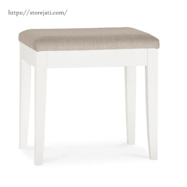 bangku stool meja rias minimalis putih