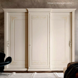 lemari pakaian minimalis 3 pintu sliding