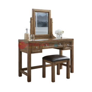 meja rias kayu jati modern