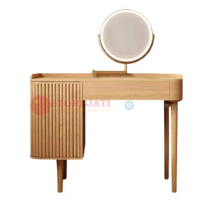 meja rias minimalis kayu jati