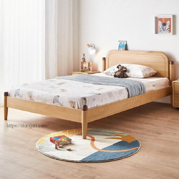 model kamar tidur anak minimalis jati