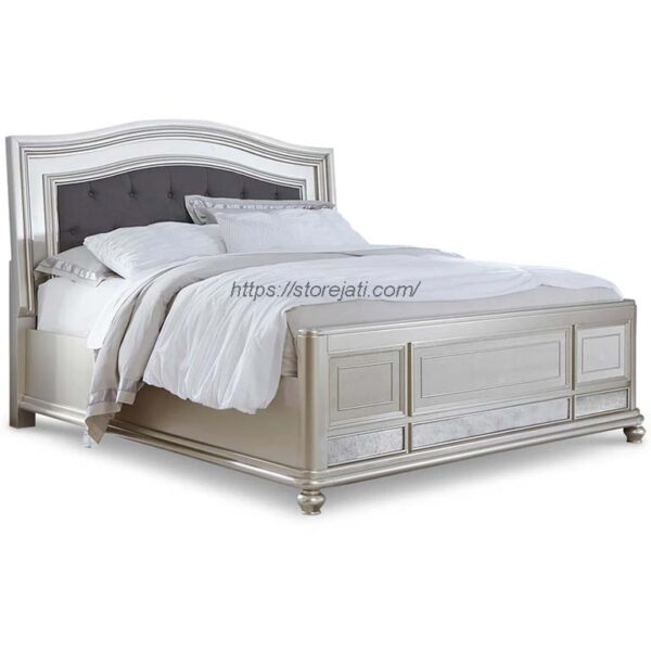 model tempat tidur kayu minimalis modern