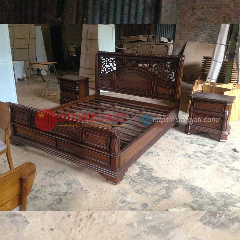 harga set kamar tidur jati jepara