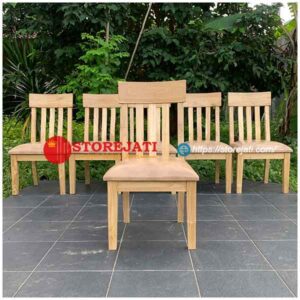 kursi makan minimalis jati