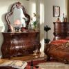meja rias set tempat tidur jati mewah