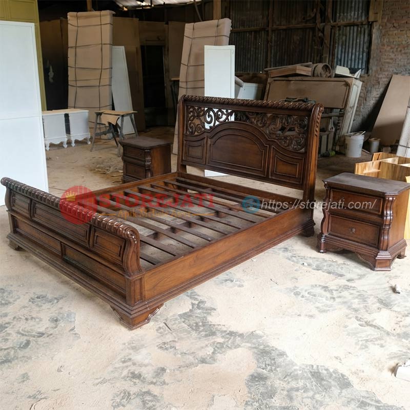 set kamar tidur jati jepara
