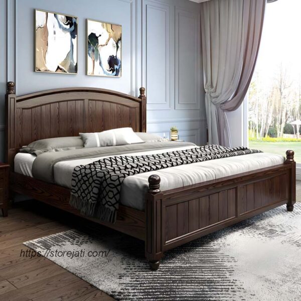 model tempat tidur kayu jati bagus jepara