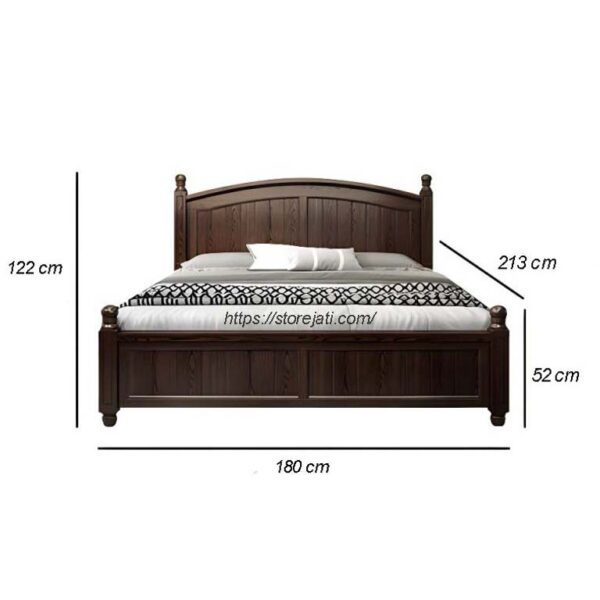 ukuran tempat tidur kayu jati bagus jepara