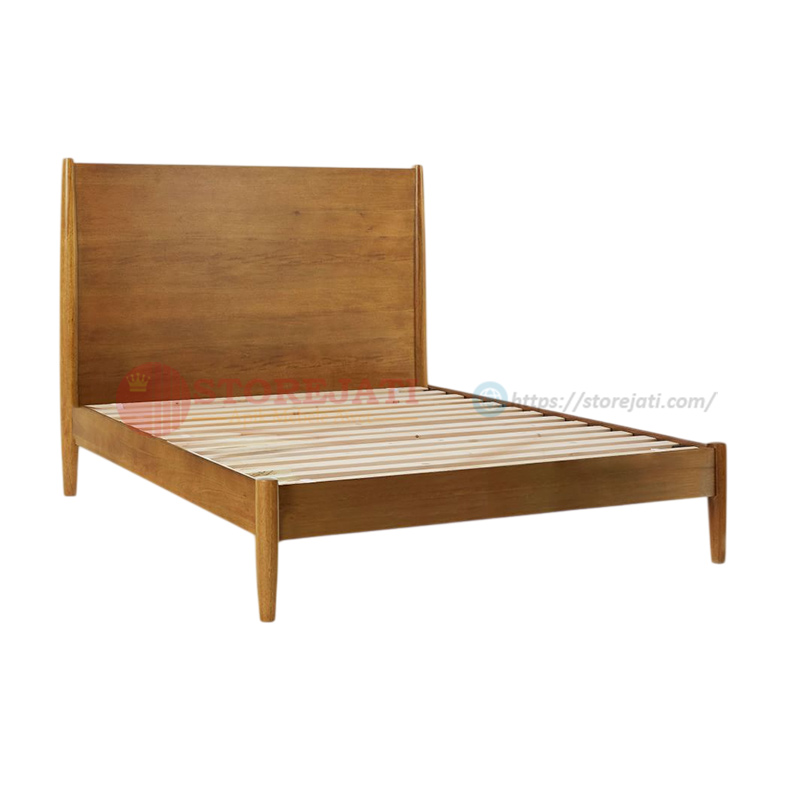 model dipan tempat tidur kayu jati