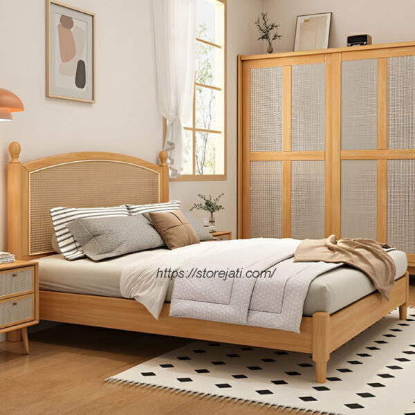 harga tempat tidur minimalis dari kayu