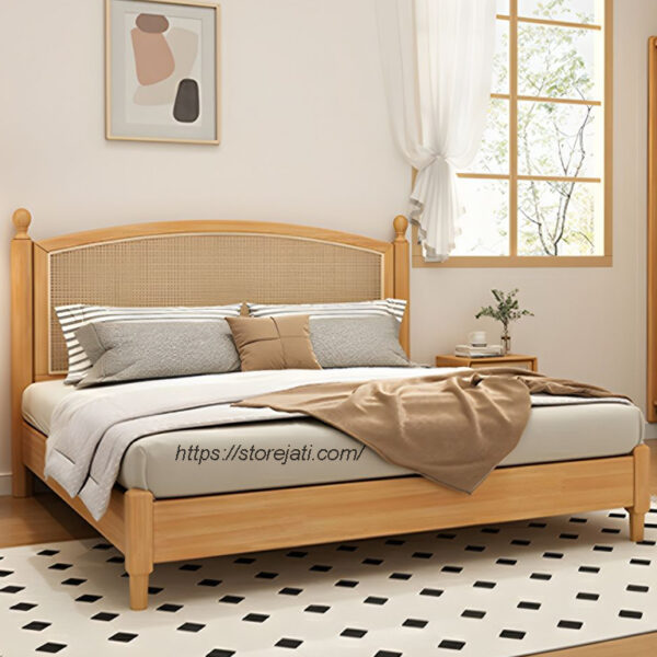 model tempat tidur minimalis dari kayu
