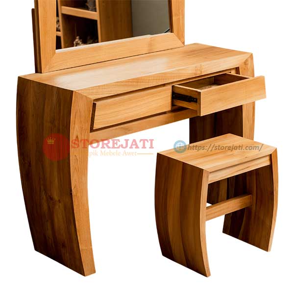 foto meja rias dari kayu jati