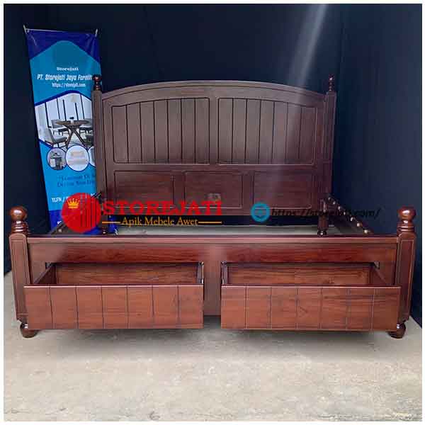 harga tempat tidur minimalis dengan laci