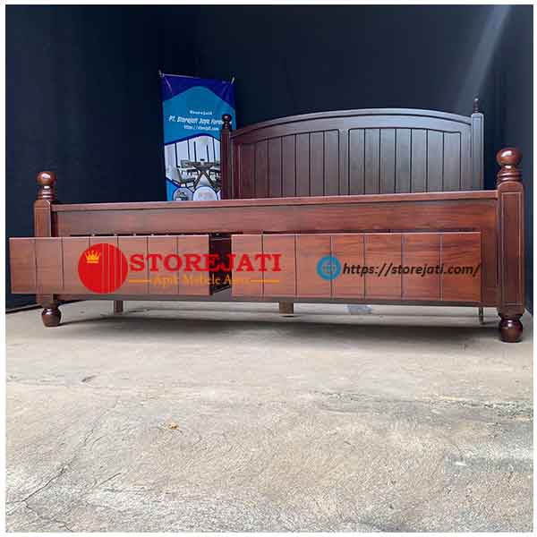 model tempat tidur minimalis dengan laci