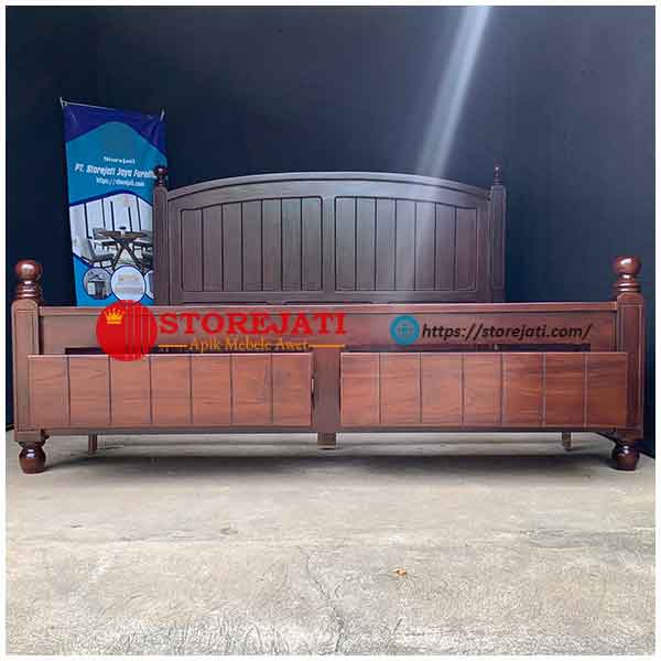 tempat tidur minimalis dengan laci