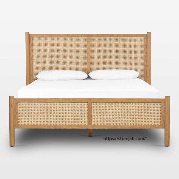 model tempat tidur jati minimalis terbaru