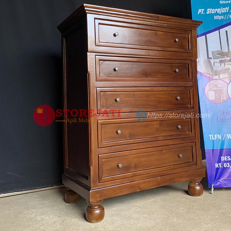 harga lemari laci kayu minimalis