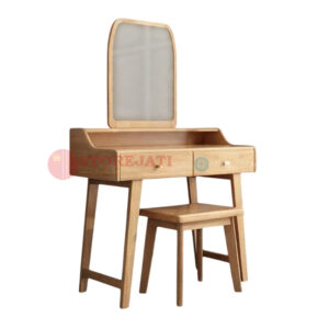 meja rias minimalis dari kayu