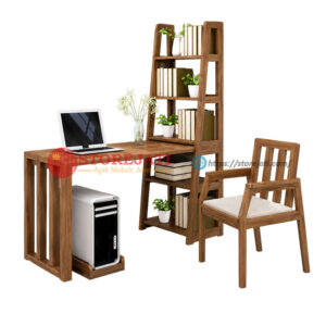 meja belajar minimalis dari kayu
