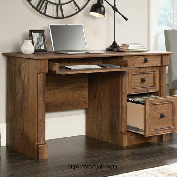 harga meja kantor minimalis kayu jati