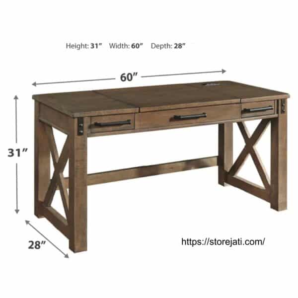 ukuran meja dan kursi kerja minimalis