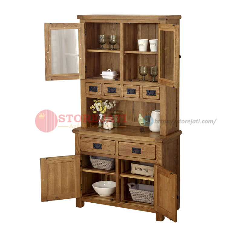 harga lemari perabot dapur dari kayu