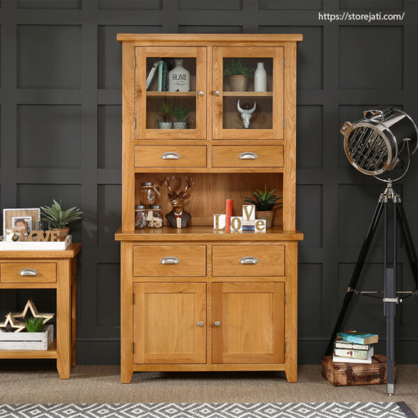 model lemari dapur kayu jati minimalis