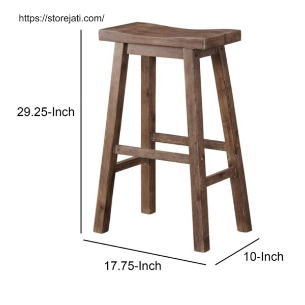 ukuran kursi kayu bar minimalis