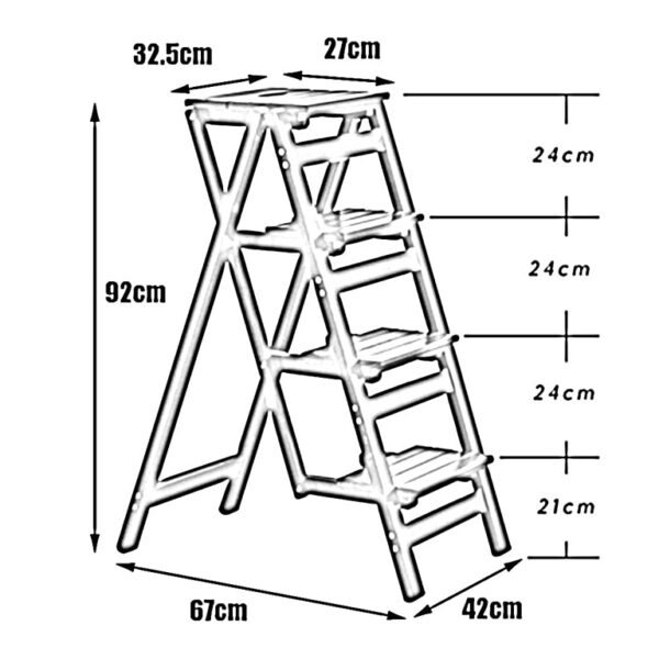 dimensi tangga dapur portable