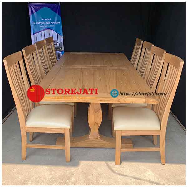 harga meja makan 8 kursi minimalis