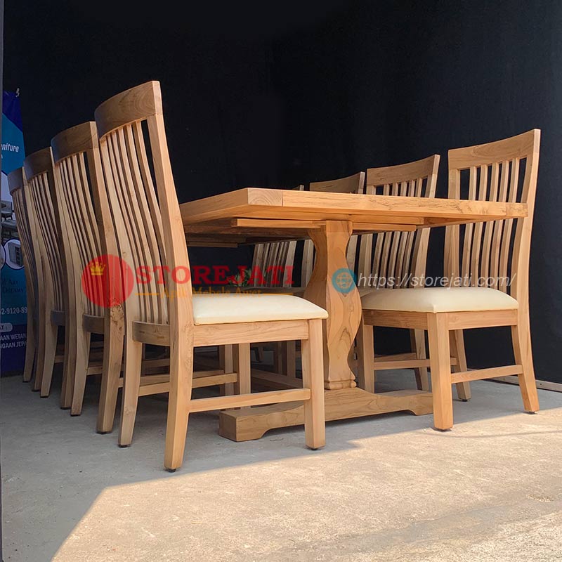 harga meja makan 8 kursi minimalis